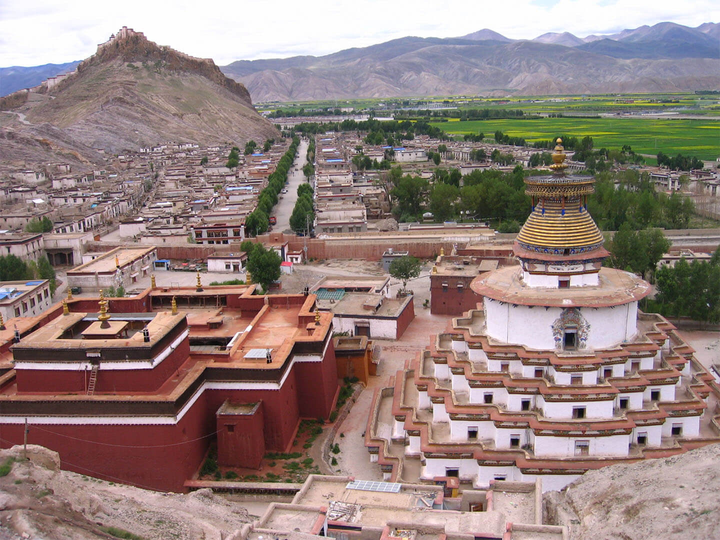 Kumbum stupa and Phelchoe monastery