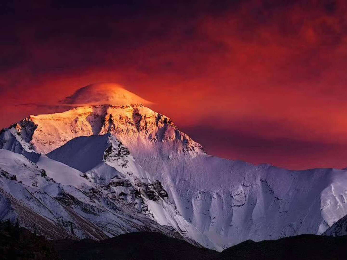 Mt Everest sunset view 