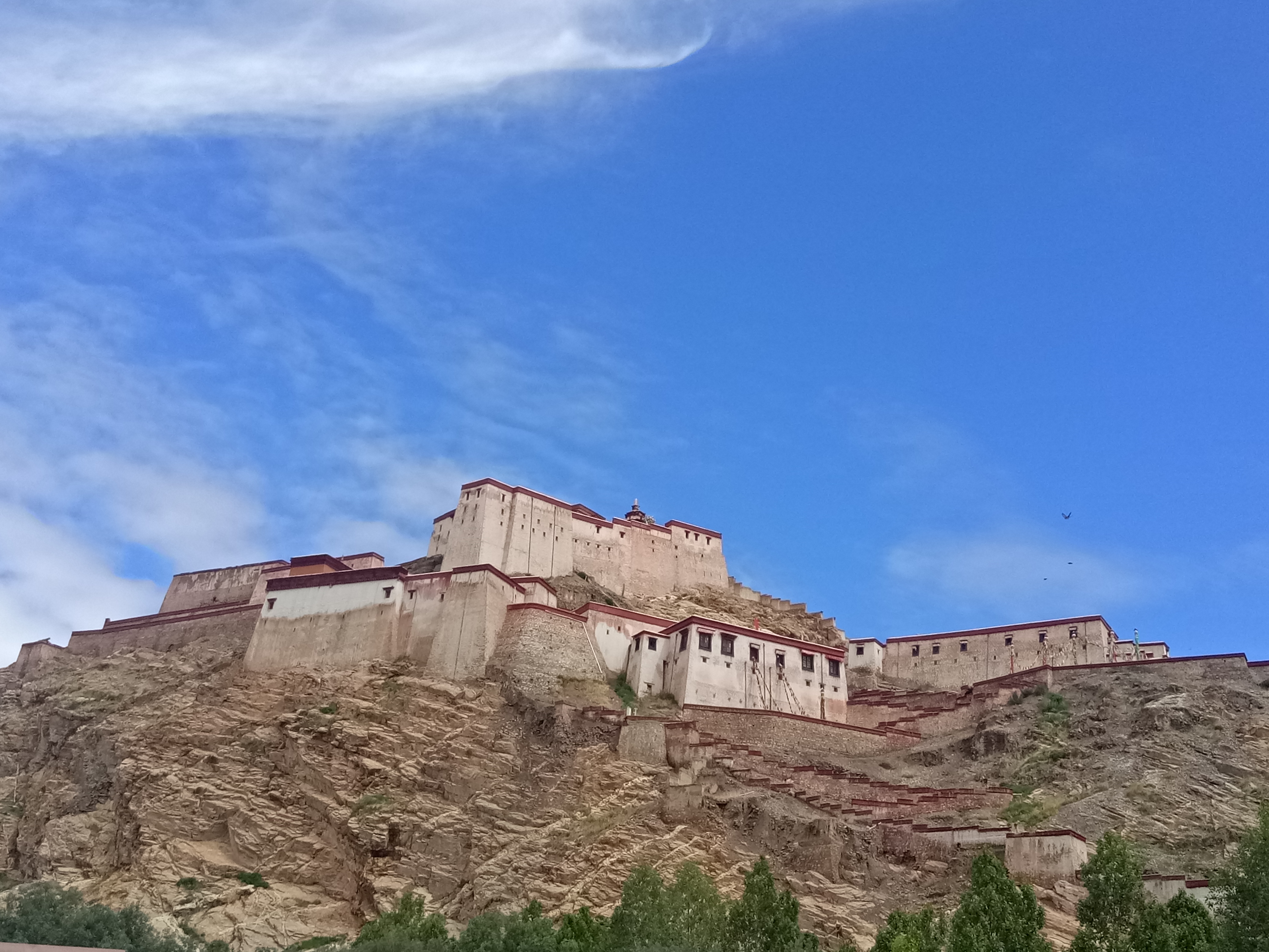 Gyangtse Dzong or castle 